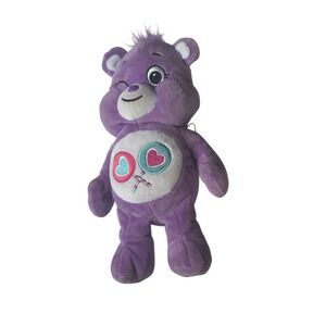 Care Bears Share Bear Purple Plush 2020 Basic  Winking Lollipop Stuffed Animal